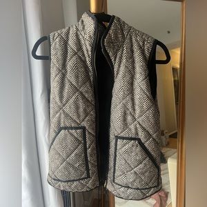 J Crew herringbone vest